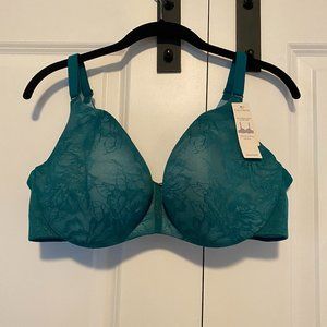 Cacique Teal Back Smoothing Balconette NWT 40DD